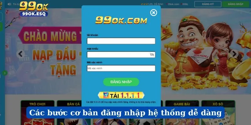 Các bước cơ bản đăng nhập hệ thống dễ dàng