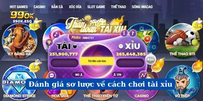 Đánh giá sơ lược về cách chơi tài xỉu