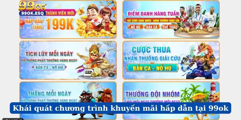 Khái quát chương trình khuyến mãi hấp dẫn tại 99ok