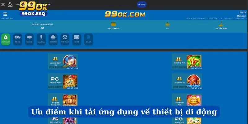 Ưu điểm khi tải ứng dụng về thiết bị di động