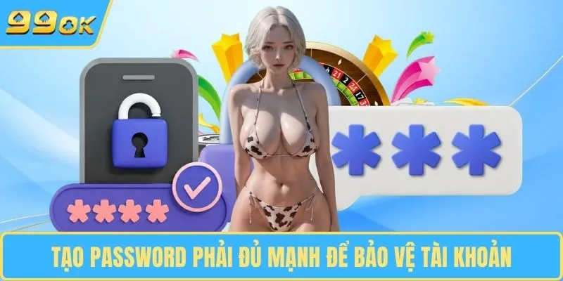 Tạo password phải đủ mạnh để bảo vệ tài khoản